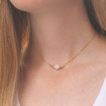 Load image into Gallery viewer, Gemstone Gold Choker
