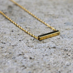 Load image into Gallery viewer, Little Gold Bar Necklace
