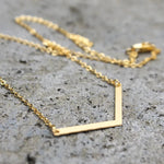Load image into Gallery viewer, Gold Chevron Necklace
