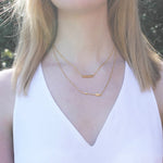 Load image into Gallery viewer, Little Gold Bar Necklace
