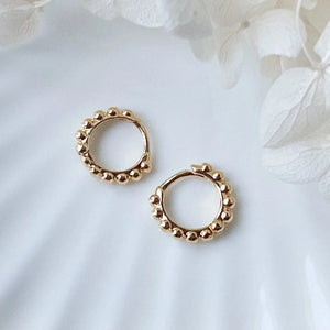 Mini Beaded Hoops