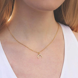Little Gold Horn Necklace