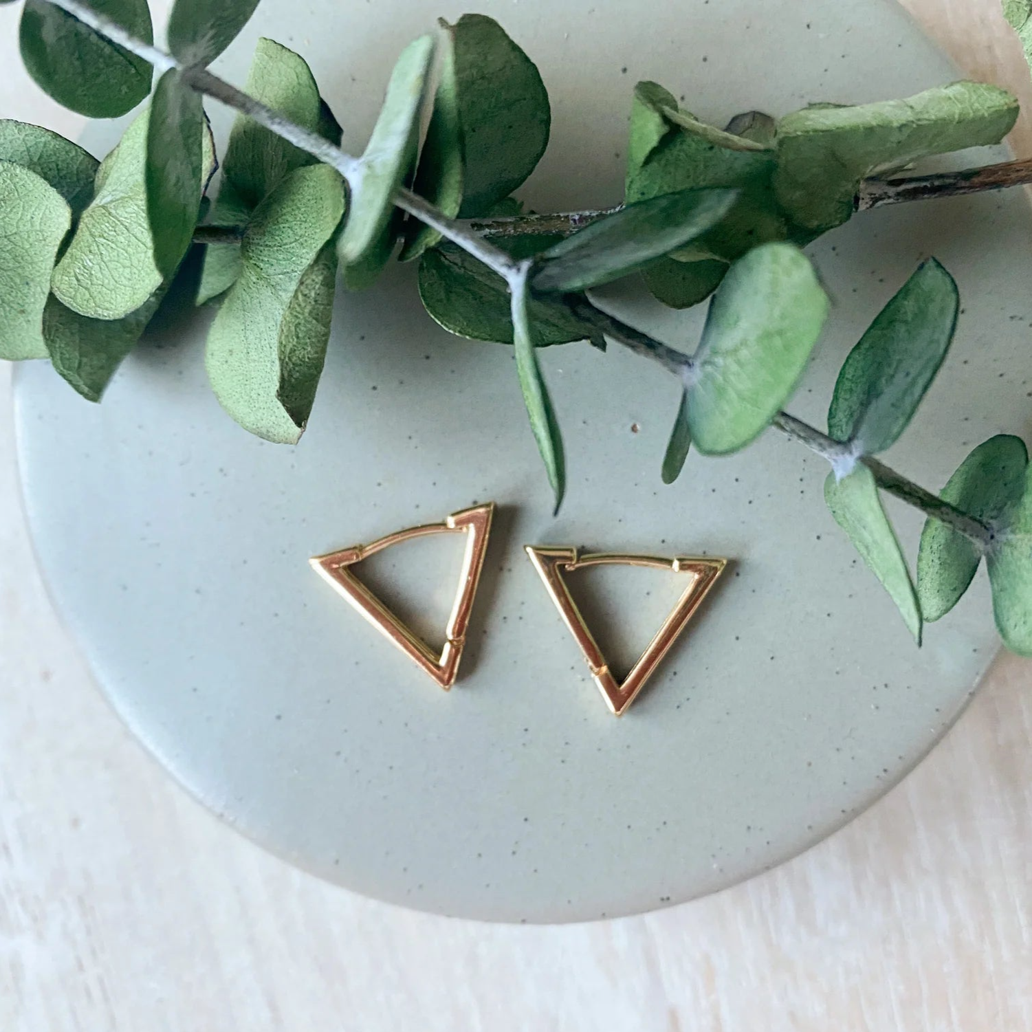 Triangle Hoops (Gold & Silver)