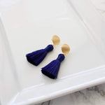 Load image into Gallery viewer, Short Silk Tassel Earrings
