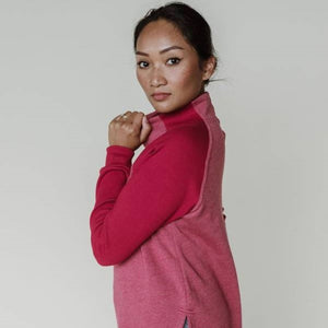 Classic Dusk Sweater - Heather Cardinal